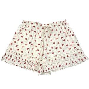 Free People Cambridge Floral Ruffle Shorts Size Large